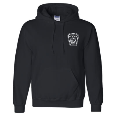 Cotton Hooded Sweatshirt with White Imprint Thumbnail